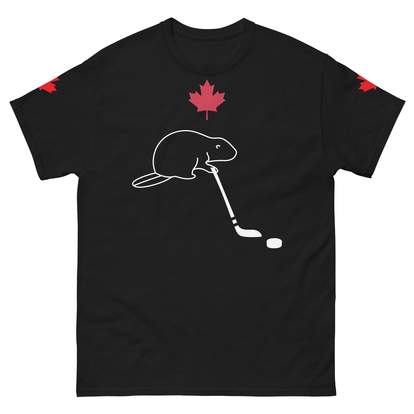 Beaver hockey tee